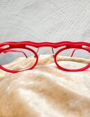 Ausdruckstarke Vintage Brille der anderen Art Rot Crazy in 41515