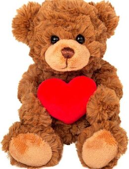 Teddy Hermann® Kuscheltier Teddy mit Herz braun 20 cm