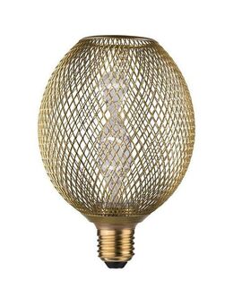 Paulmann LED-Leuchtmittel Metallic Glow Globe messing Helix 130lm 3,5W 1800K 230V