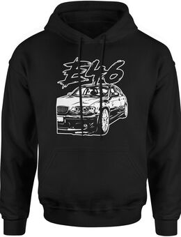 BMW E46 Herren Hoodie mit M3 Paket Druck – Perfektes Geschenk für Motorsport-Fans! Deign23 - Ingolstadt