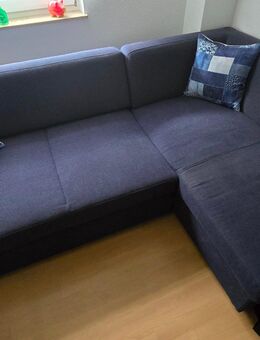Sofa in L-Form mit Schlaffunktion und Ottomane - Velbert
