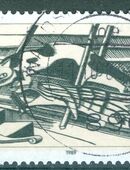 Bund gestempelt Nr. 1410 Doppeldruck der Farbe Schwarzgrau (Zeichnung und Jahreszahl) in 32457