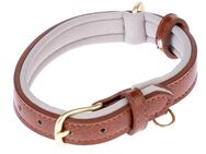 TIAKI Gepolstertes Halsband, braun - Größe XS: ca. 25-31 cm Halsumfang