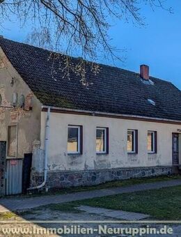Sanierungsobjekt zum Ein- oder Zweifamilienhaus mit großem Grundstück in Kerzlin - Temnitztal
