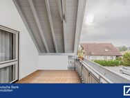 Lichtdurchflutet und gemütlich - 3-Zimmer-Dachgeschosswohnung mit Balkon - Volkertshausen