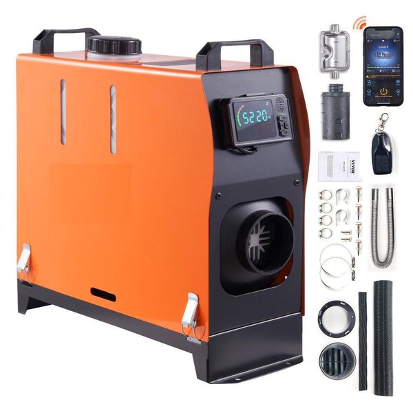 Luft-Dieselheizung 12V 8KW mit LCD-Display & Fernbedienung – Ideal für Busse, LKWs und mehr App-Steuerung Standheizung - Wuppertal