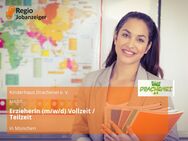 ErzieherIn (m/w/d) Vollzeit / Teilzeit - München