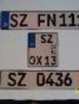 KFZ-KENNZEICHEN SALZGITTER = 9 EUR / Stück. Hans-Birnbaum-Str. 15 - Goslar