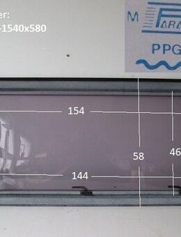 Hobby Wohnwagenfenster Parapress gebraucht ca 154 x 58 (bzw 144 x 46) PPGY-RX D2167 - Schotten Zentrum