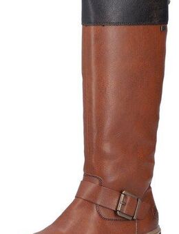Rieker Winterstiefel, Langschaftstiefel, TEX-Membran, Blockabsatz, Innenreißverschluss
