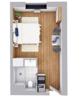 Businessappartement - 20 Jahresmietvertrag - 519 € Miete mtl. - Regensburg