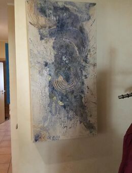 Bild in dezenten Beige— und Goldtönen — Acrylbild 40x80 cm - Rösrath Zentrum