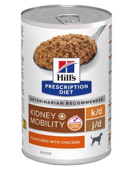 24 + 12 gratis! 36 Dosen Hill's Prescription Diet - k/d + Mobility mit Huhn (36 x 370 g)