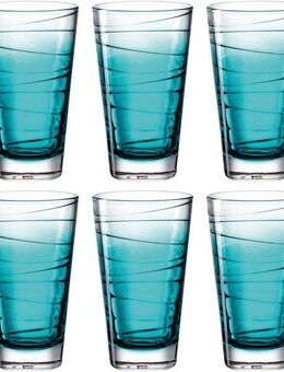 LEONARDO Longdrinkglas VARIO STRUTTURA, Glas, 280 ml, 6-teilig