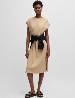 BOSS ORANGE Jerseykleid Edress Premium Damenmode mit Schlitzen, Logoschriftzug