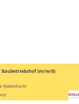 Mitarbeiter Baubetriebshof (m/w/d) - Wallenhorst