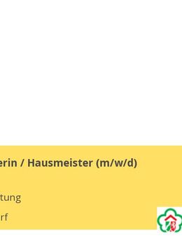 Hausmeisterin / Hausmeister (m/w/d) - Düsseldorf