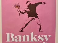 Orig Banksy Ausstellungs Plakat Moco FLOWER THROWER Amsterdam2016 - Köln