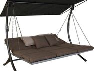 Angerer Freizeitmöbel Hollywoodschaukel Luxus Smart olive, 3-Sitzer, Bettfunktion, BxTxH: 210x145x160 cm