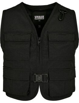 URBAN CLASSICS Jerseyweste Urban Classics Damen Ladies Short Tactical Vest (1-tlg)
