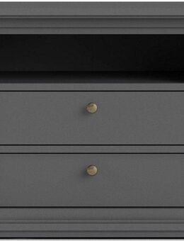 Home affaire Nachttisch Paris Nachtkommode, Nachtschrank, Beistelltisch, mit 2 Schubladen, 1 offenes Fach, Breite 63 cm, Höhe 59 cm
