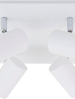 Briloner Leuchten LED Deckenspots 2857046 Run, ohne Leuchtmittel, Warmweiß, Deckenlampe, 26,5x26,5x12,3cm, Weiß, max.40W, GU10, Wohnzimmer, Flur