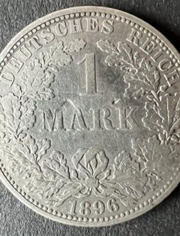 1 Mark Münze 1896 "A" Kursmünze Kaiserreich Deutsches Reich - Münster (Hessen)