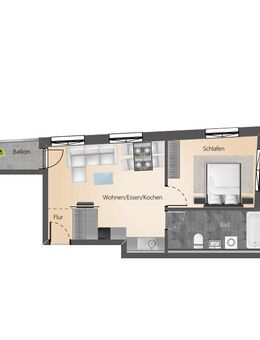 Schöne 2-Zimmer Wohnung - Überlingen