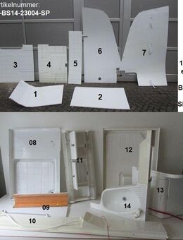 Badset 14tlg f.Nasszelle Wohnwagen Eck-Waschbecken, Schränkchen etc. gebraucht (zB Dethleffs Kabine RG7) Sonderpreis - Schotten Zentrum