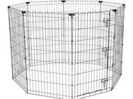 TIAKI Welpenfreilauf aus Metall, hoch - 8 Paneele à B 61 x H 106 cm