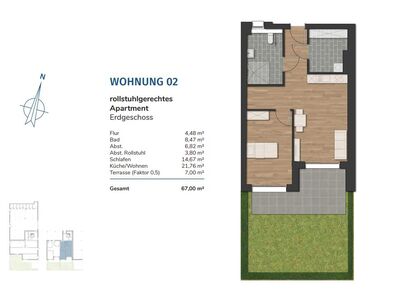 Havencity - Modernes Wohnen am Südstrand WE2 - Rollstuhlgerechtes Apartment - Steuersparmodell