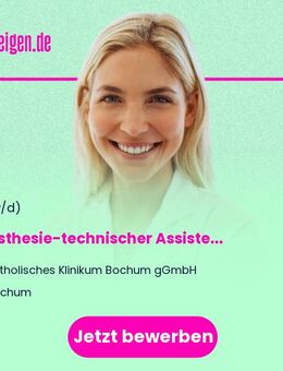 Anästhesie-technischer Assistent / ATA Simulationsassistent (m/w/d) - Bochum