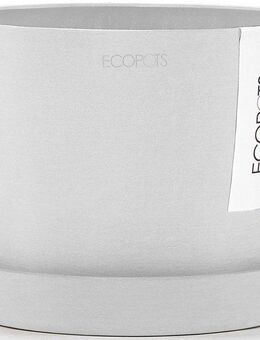 ECOPOTS Blumentopf Stockholm Mini 16 Weiß, für innen und außen: frostsicher, bruchsicher und lichtbeständig