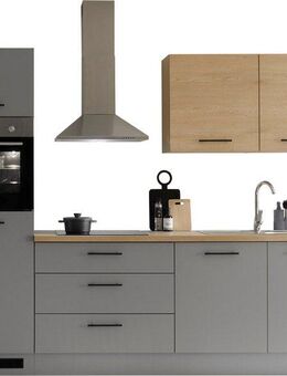 KOCHSTATION Küchenzeile KS-Malfi, Breite 260cm, wahlweise mit E-Geräten, Arbeitsplatte 38mm Stärke