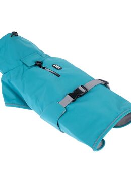 TIAKI Hunderegenmantel Teal - Rückenlänge: ca. 30 cm