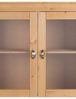 Home affaire Glashängeschrank Oslo 100 cm breit, aus massiver Kiefer, mit 2 Glastüren, Metallgriffe