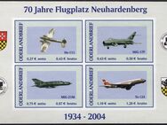 Oderlandbrief: MiNr. 3 B - 6 B, 18.04.2004, "70 Jahre Flugplatz Neuhardenberg", Satz (Block), postfrisch - Brandenburg (Havel)