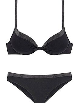 JETTE Push-Up-Bikini mit glitzernden Einsätzen