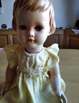 Puppe Celluloid, ca 46cm, ca 1962, incl. handgefertigte Garderobe - Regensburg