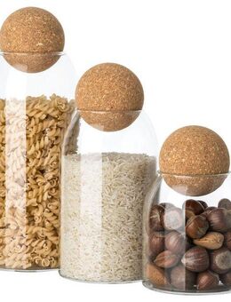 Mulex Vorratsglas Mulex Aufbewahrungsgläser Set Malmö, Borosilikatglas, (Set, 3-tlg), hochwertige Vorratsgläser inkl. Deckel von Mulex