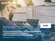 Softwareentwicklerin / Softwareentwickler / Web-Backend-Entwicklerin / Web-Backend-Entwickler (m/w/d) - Kamp-Lintfort