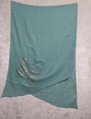 Schal petrol mit Strass Schmetterling in 63322