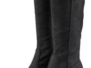 LASCANA Weitschaftstiefel Stiefel, Stiefelette, langer Stiefel, Blockabsatz, Cowboy Stil VEGAN