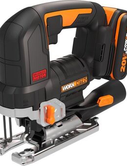 Worx Akku-Stichsäge NITRO WX542, Brushless-Motor, mit Absaug-Adapter, inkl. Akku & Ladegerät