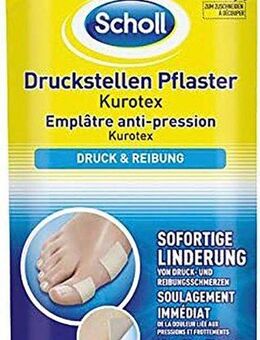Scholl Druckstellenpflaster Kurotex (Set, 5 St., 5 Pflasterstreifen zum Zuschneiden), Extra dünn