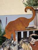 Katze Kantenhocker nach unten springend Variante 1 Edelrost in 87647