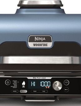 NINJA Tischgrill Woodfire Pro Connect XL OG901EU, 1700 W, Elektrischer Outdoor Grill & Smoker