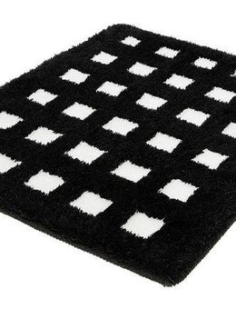 Kleine Wolke Badematte Boxes, Höhe 20 mm, rutschhemmend beschichtet, fußbodenheizungsgeeignet, Polyacryl, rechteckig, Badteppich, modernes Design, Hoch/Tief Effekt