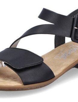 Rieker Sandalette, Sommerschuh, Sandale, Keilabsatz, mit Klett