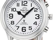 MASTER TIME Funkuhr Sprechende Funkuhr MTLA-10807-12L, Armbanduhr, Quarzuhr, Damenuhr, Lederarmband